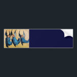 THREE ANGELS IN BLUE BUMPER STICKER<br><div class="desc">Elegant,  artistic and classic design rielaborated from a Renaissance painting.</div>