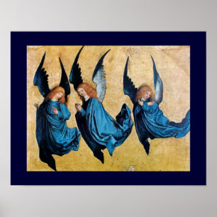 THREE ANGELS IN BLUE POSTER