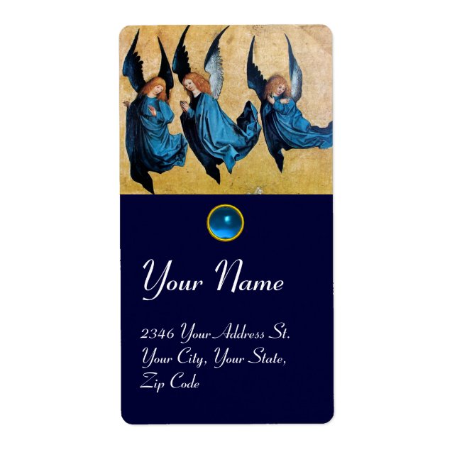 THREE ANGELS IN BLUE, Sapphire (Front)