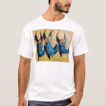 THREE ANGELS IN BLUE T-Shirt<br><div class="desc">Elegant,  artistic and classic design rielaborated from a Renaissance painting.</div>
