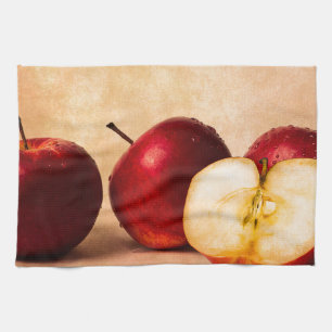 Three Apples And A Half Kitchen Towel