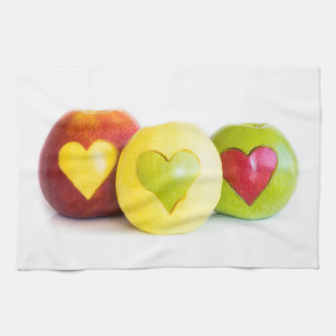 Three apples kitchen towel