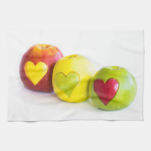 Three apples kitchen towel