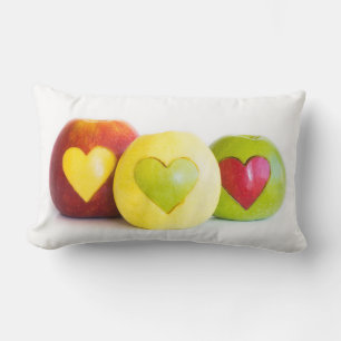 Three apples lumbar pillow