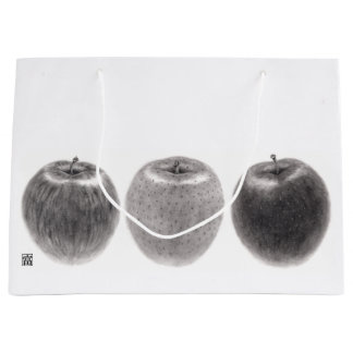 Three Apples Side Large Gift Bag