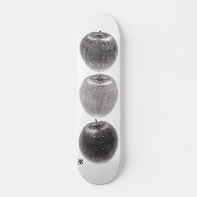 Three Apples Vertical Skateboard (Front)