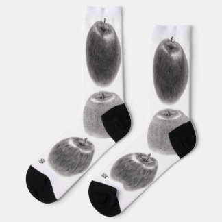 Three Apples Vertical Socks