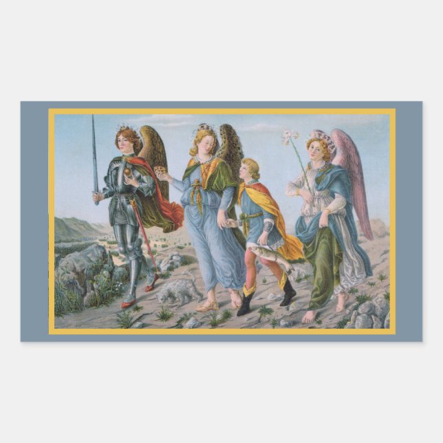 Three Archangels and Tobias (M 017) Sticker (Front)