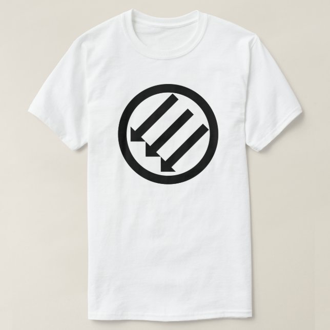 Three Arrows Anti-Fascism T-Shirt (Design Front)