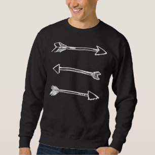 Three Arrows white Sweatshirt