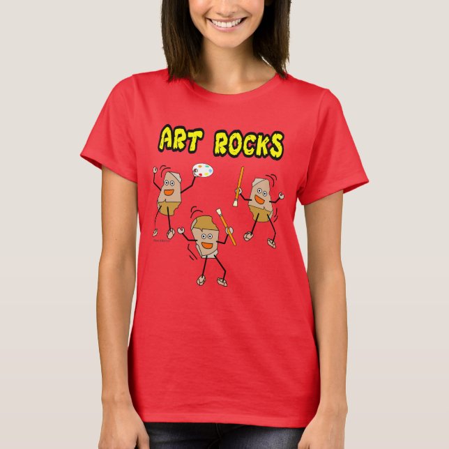 Three Art Rocks T-Shirt (Front)