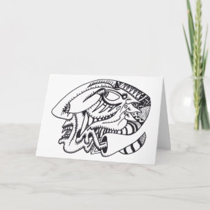 Three Aspects, ink drawing Card
