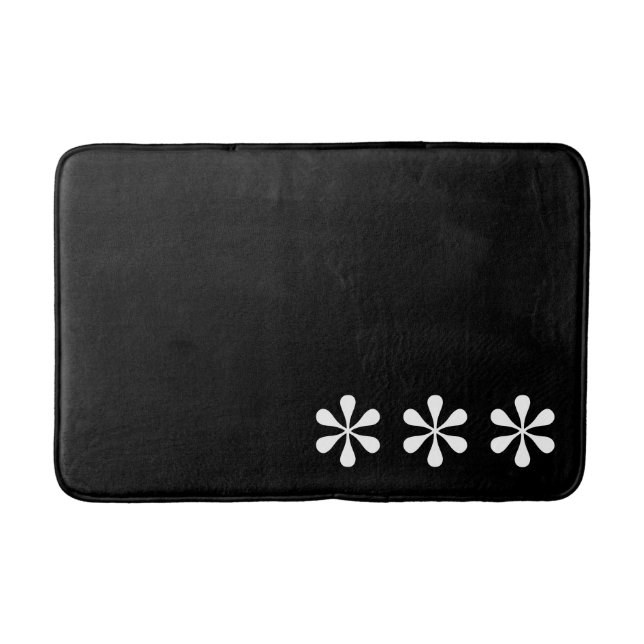 Three Asterisks Bath Mat (Front)