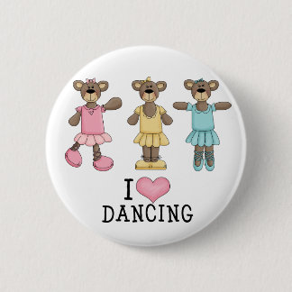 Three Ballet Bears 2 Inch Round Button