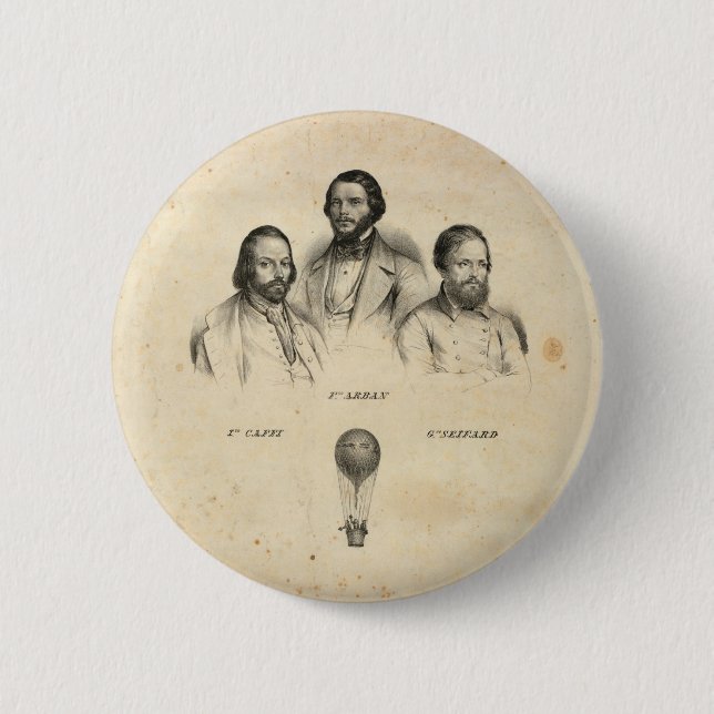 Three Balloonists button (Front)