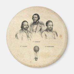 Three Balloonists magnet