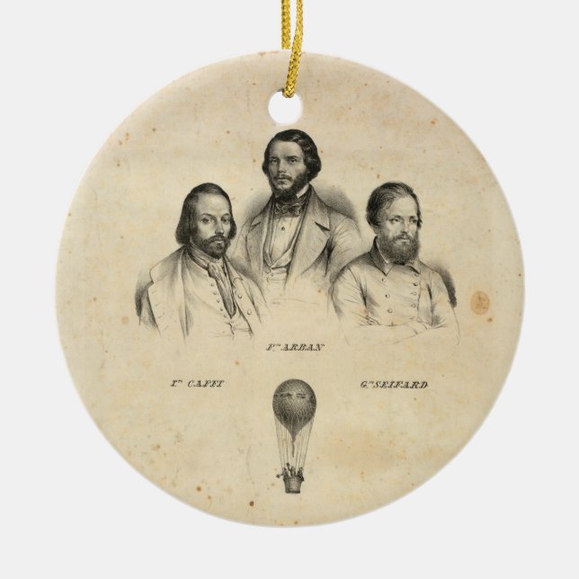 Three Balloonists ornament (Front)