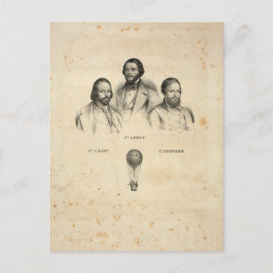 Three Balloonists postcard
