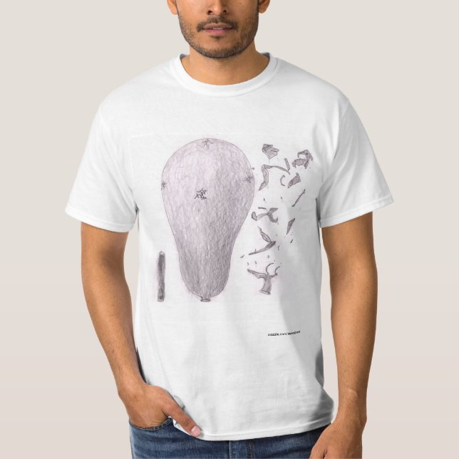 Three Balloons, One No Air, One Inflated, Exploded T-Shirt (Front)