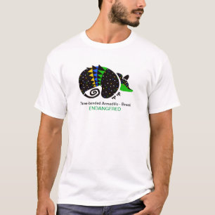 Three-banded ARMADILLO- Brazil - Endangered animal T-Shirt
