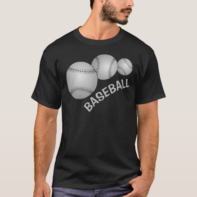 Three Baseballs T-Shirt (Front)
