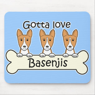 Three Basenjis Mouse Pad