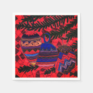 Three baubles napkin