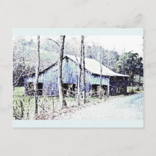 Three Bay Barn Postcard