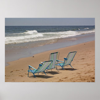 Three Beach Chairs - Customized Poster