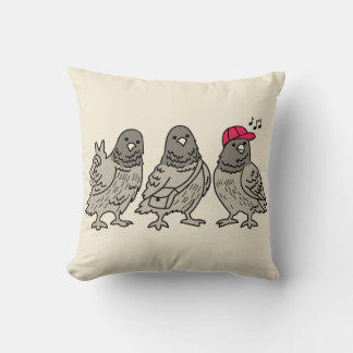 Three best friends throw pillow