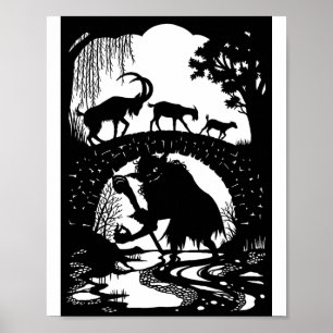 Three Billy Goats Gruff Poster