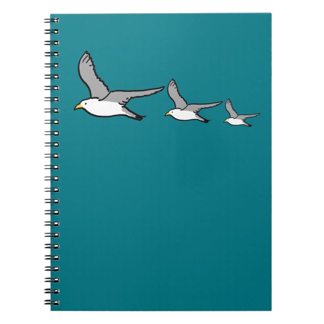 Three Birds Flying High Notebook (Front)