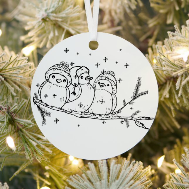 three birds metal ornament (Insitu)