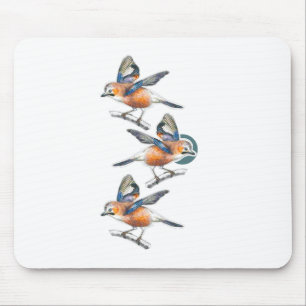 Three birds mouse pad
