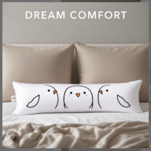 Three birds on the wire body pillow