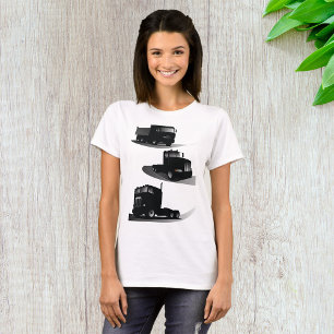 Three Black Trucks T-Shirt