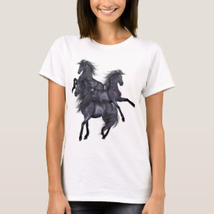 Three Black Wild Stallions Shirt