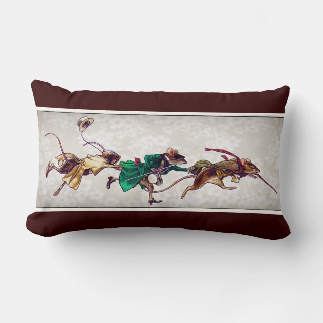 Three Blind Mice Lumbar Pillow (Front)