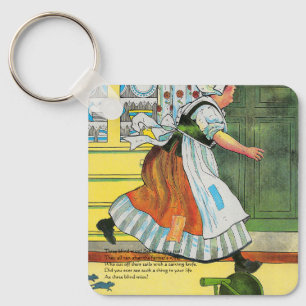 Three Blind Mice Mother Goose Nursery Rhyme Keychain