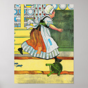 Three Blind Mice Mother Goose Nursery Rhyme Poster