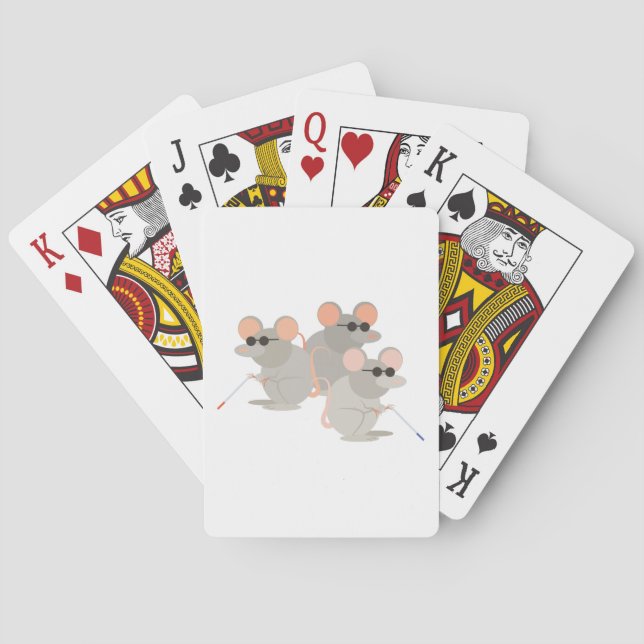 Three Blind Mice Playing Cards (Back)