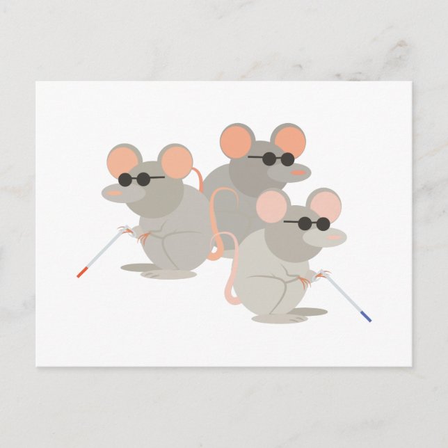 Three Blind Mice Postcard (Front)