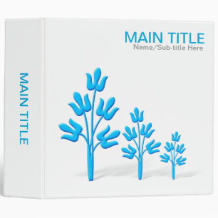 Three Blue Trees (2.0in) Binder