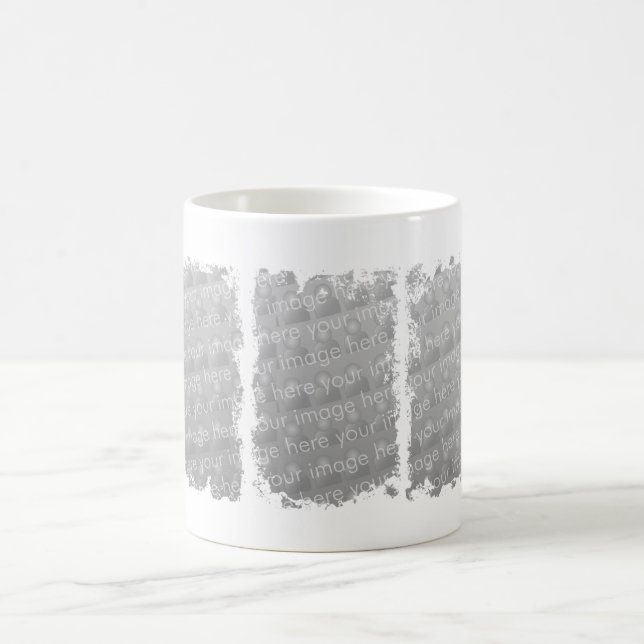 Three Box Grunge Design Coffee Mug (Center)