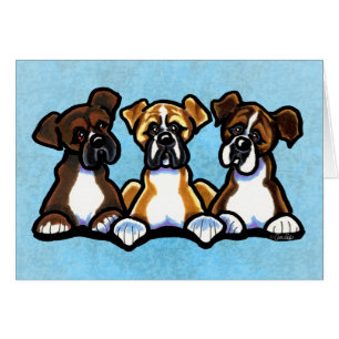 Three Boxers Personalized