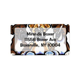 Three Boxers Studio Glass Label