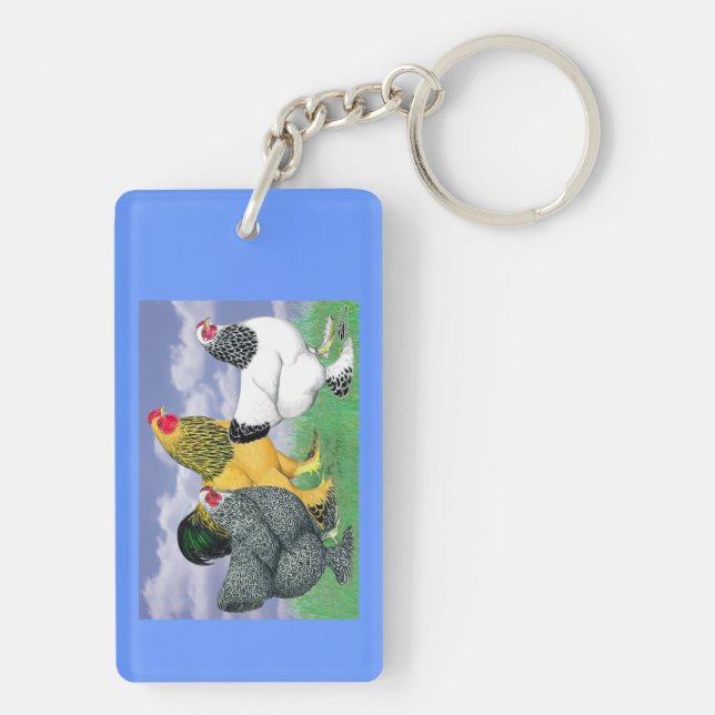 Three Brahmas Keychain (Back)