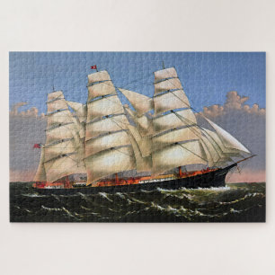 Three Brothers Clipper Ship 1875 Jigsaw Puzzle