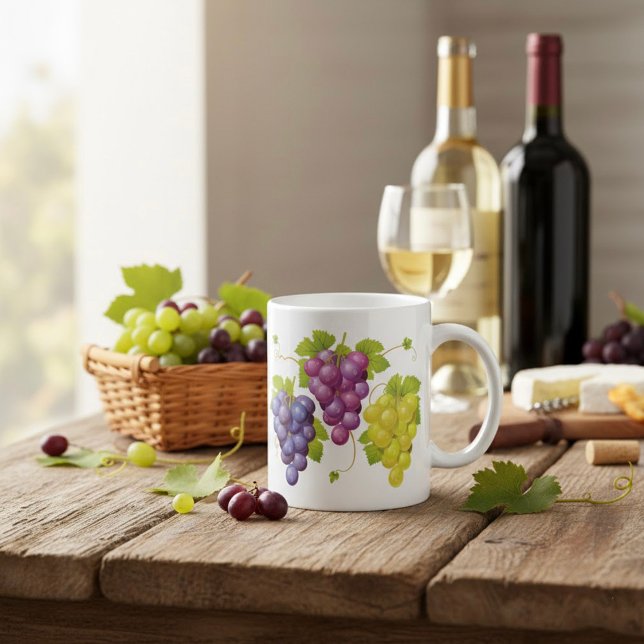 Three Bunches Of Grapes Coffee Mug (Creator Uploaded)
