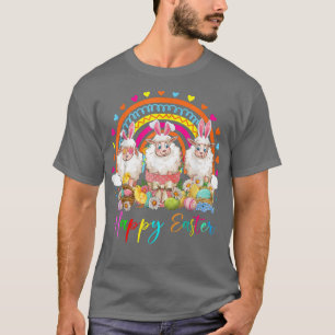 Three Bunny Sheep Easter Flower Bunny Sheep  T-Shirt
